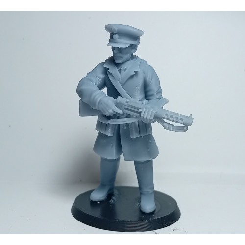 1/32 Greek Officer with Machine Gun WWII